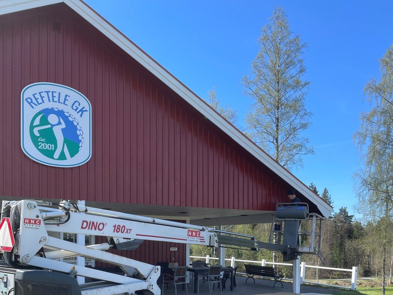 Nymålat klubbhus
